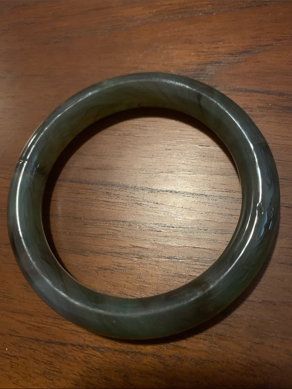 Vintage Jadeite Jade Bangle Bracelet unisex - Picture 7 of 7